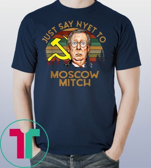 Just Say Nyet To Moscow Mitch Vintage Tee Shirt