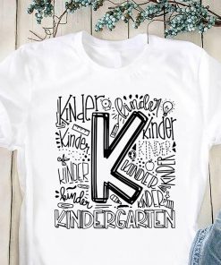 Kindergarten typography back to school shirt