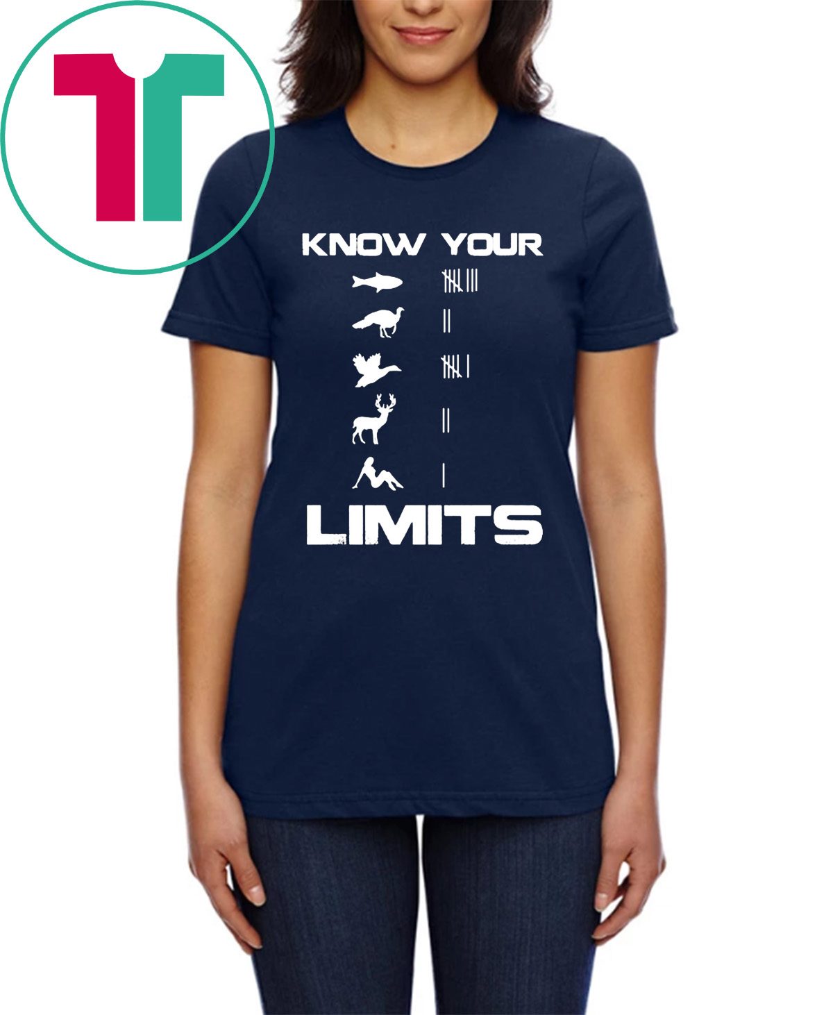 Know your limits funny tee shirt - OrderQuilt.com