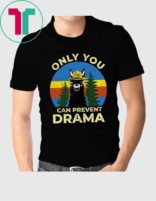 Llama Camping Only You Can Prevent Drama Unisex T-Shirt