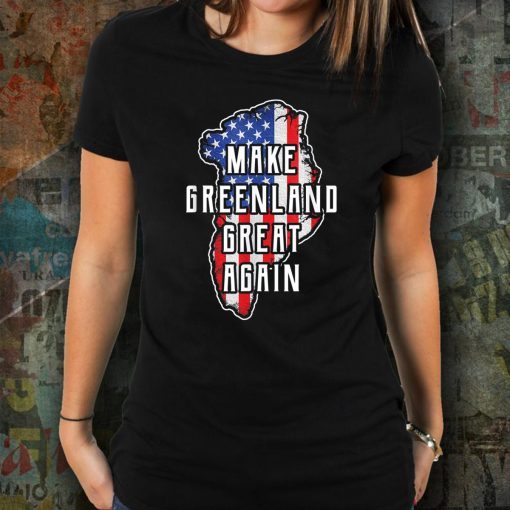 Make Greenland Great Again 51st State USA Flag Retro T-Shirt