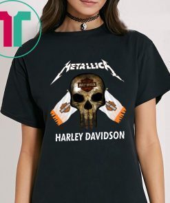 Metallic Harley Davidson T-Shirt for Mens Womens Kids