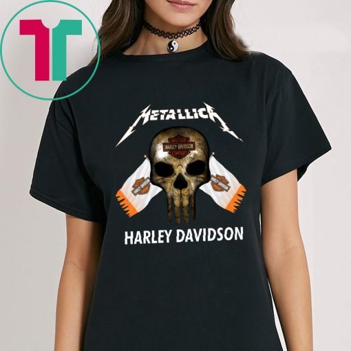 Metallic Harley Davidson T-Shirt for Mens Womens Kids