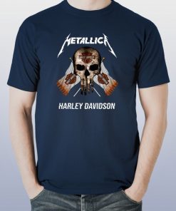 Metallic harley-davidson motorcycles shirt