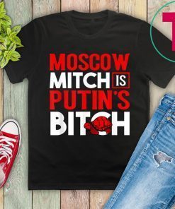 Moscow Mitch Putin's Bitch Russia Red Turtle Meme Tee Shirt