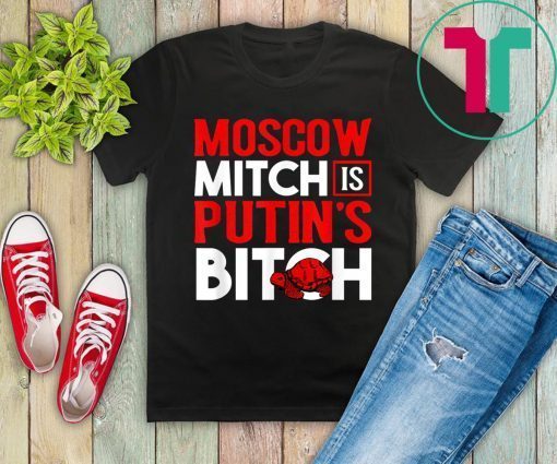 Moscow Mitch Putin's Bitch Russia Red Turtle Meme Tee Shirt