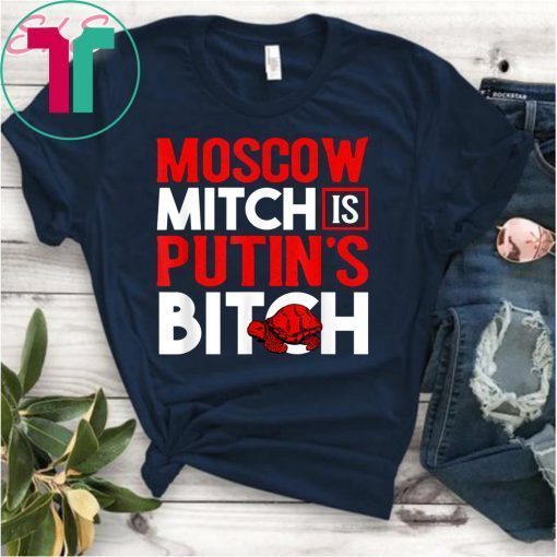 Moscow Mitch Putin's Bitch Russia Red Turtle Meme Tee Shirt