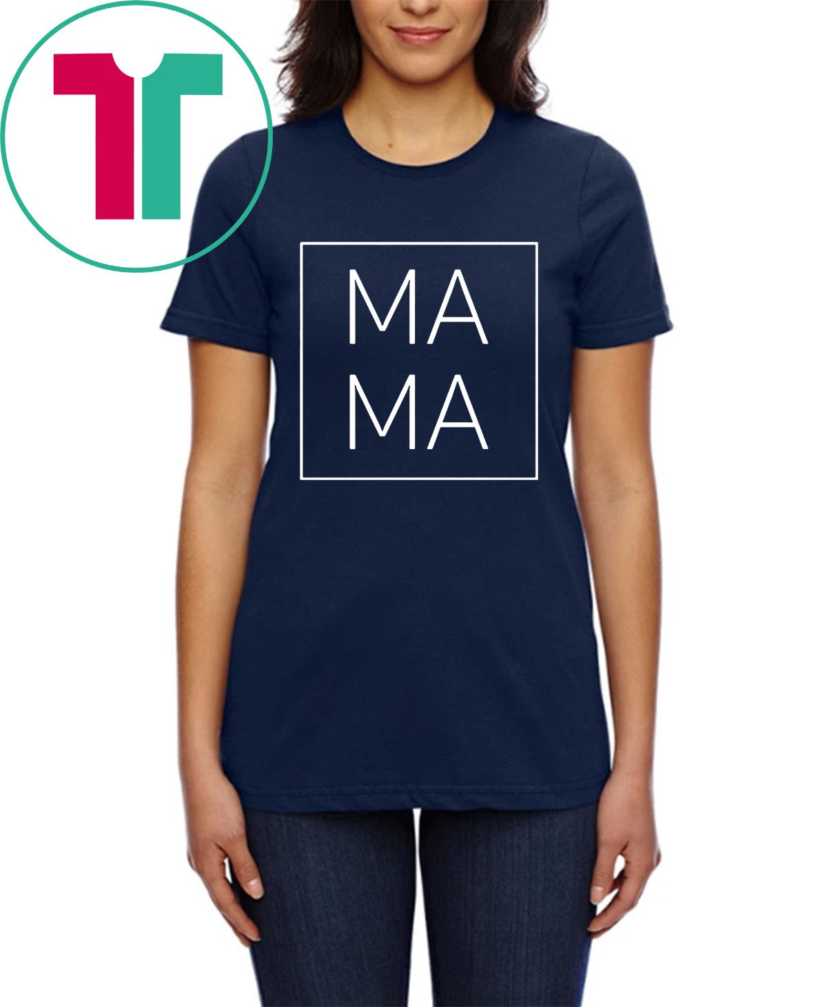 Mother’s Day Mama Square T-Shirt for Mens Womens Kids