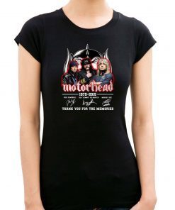 Motorhead 1975-2015 signatures thank you for the memories shirt