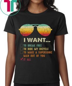 Music Lover Gift I Want It All Music Tee Shirt