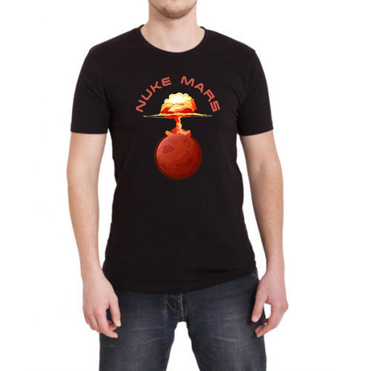 elon musk nuke mars t shirt