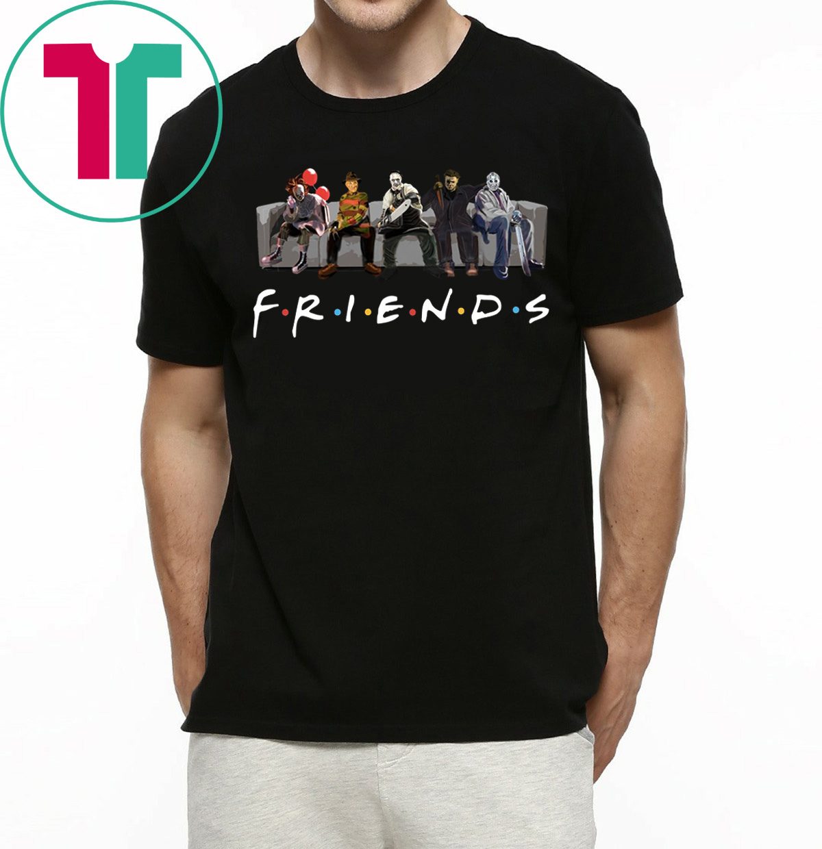 Horror Characters Friends TV Show T-Shirt - OrderQuilt.com
 Friends Shirt Tv Show