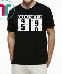 Oldometer 50 T-Shirt for Mens Womens Kids