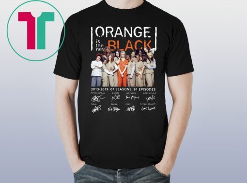 Orange is the new black signature t-shirt for mens womens kids