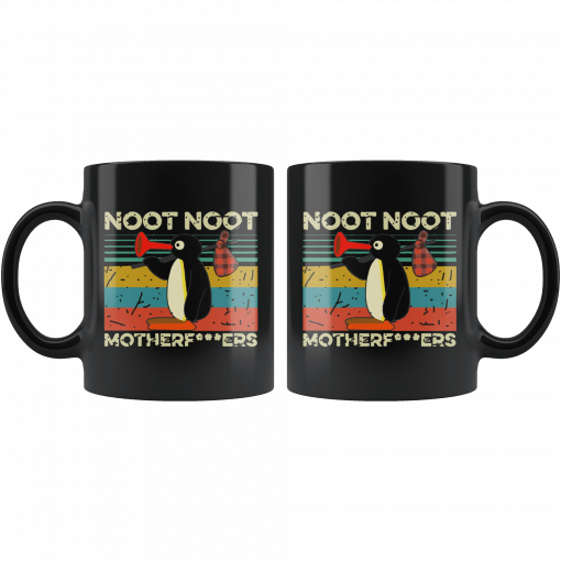 Vintage Pingu Noot Noot Motherfucker Mug