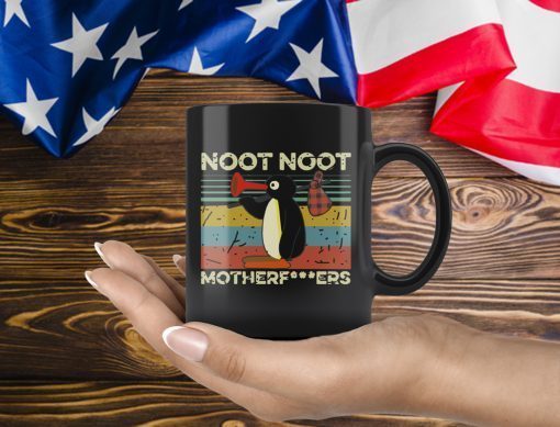 Funny Pingu Noot Noot Motherfucker Vintage Mug