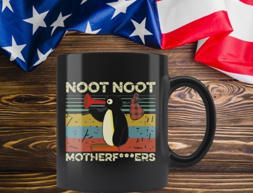 Funny Pingu Noot Noot Motherfucker Vintage Mug