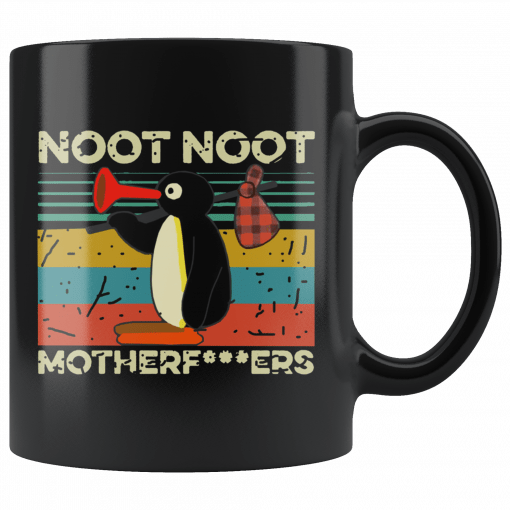 Vintage Pingu Noot Noot Motherfucker Mug