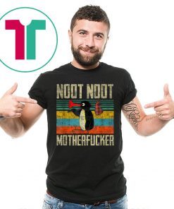 Pingu Noot Noot Motherfuckers Vintage Retro Sunset T-Shirt