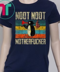 Pingu Noot Noot Motherfuckers Vintage Retro Sunset T-Shirt