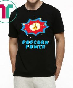 Popcorn Power Comic Tee Shirt for Mens Womens Kids