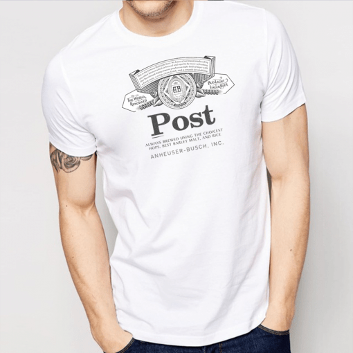 Mens Post Malone Bud Light Classic 2019 Gift T-Shirt