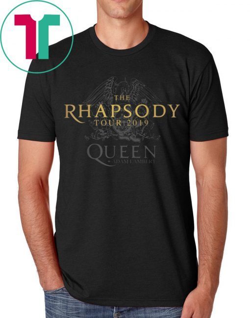 Queen Adam Lambert The Rhapsody Tour Tee Shirt