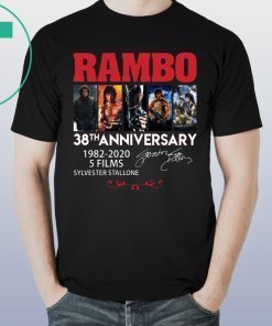 Rambo 38th Anniversary 1982 2020 T-Shirt
