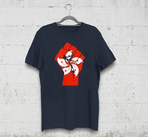 Resist Fist with Hong Kong Flag Unisex T-Shirt