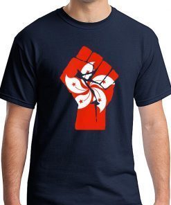 Resist Fist with Hong Kong Flag Unisex T-Shirt