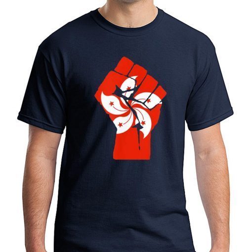 Resist Fist with Hong Kong Flag Unisex T-Shirt