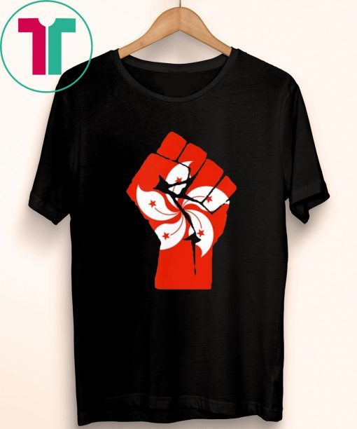 Resist Fist with Hong Kong Flag Unisex T-Shirt