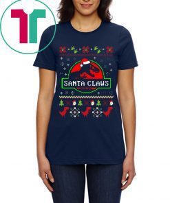Christmas Santa Claws Jurassic Park Ugly Shirt