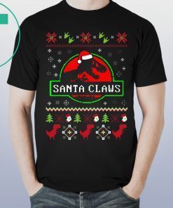 Christmas Santa Claws Jurassic Park Ugly Shirt