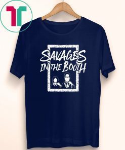 Mens Savages In The Booth John Sterling Suzyn Waldman Tee Shirt