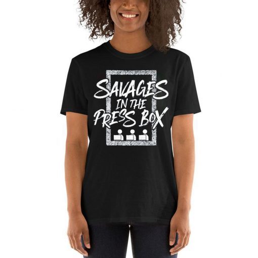 Mens Savages In The Press Box T-Shirt