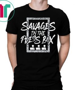 Womens Savages In The Press Box T-Shirt
