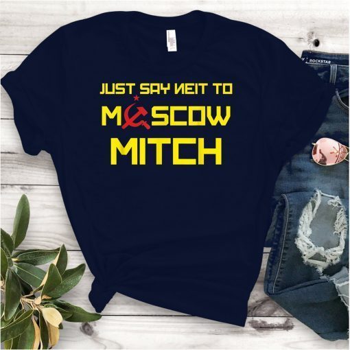 Kentucky Democrats 2020 Gift Tee Shirt Say Neit To Moscow Mitch Funny Anti Trump Russia Soviet T-Shirt