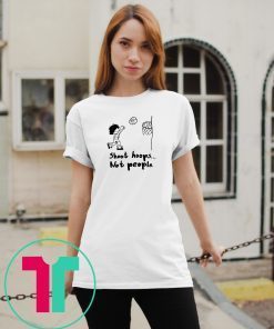 Shoot hoops not people Tee Shirts