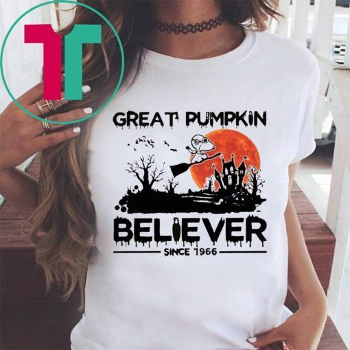 Snoopy Great Pumpkin Believer Since 1966 Tee Shirt