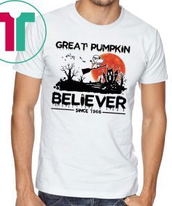 Snoopy Great Pumpkin Believer Since 1966 Tee Shirt