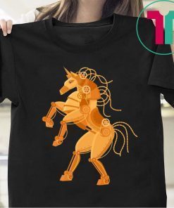 Steampunk Unicorn T-Shirt for Mens Womens Kids