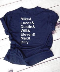 Mens Stranger Things Name List T-Shirt