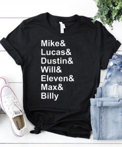 Mens Stranger Things Name List T-Shirt