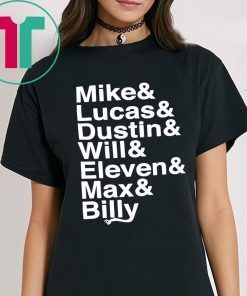 Stranger Things Name List Unisex T-Shirt