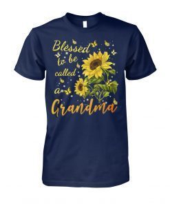 Sunflower blessed to be called a grandma shirt