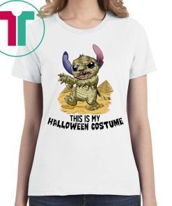 This Is My Halloween Costume Mummy Stitch Gift Tee Shirt