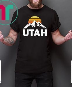 Vintage UTAH With Mountains At Sunset T-Shirt