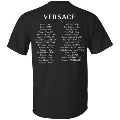 Versace China Funny T-Shirt Font And Back