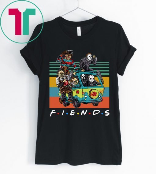 Vintage Friends TV Show Characters Horror Movies Tee Shirt